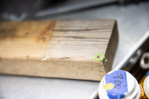 Here's how to drill the hole for assisting in removing the float pin.