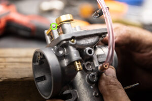 Here's how to begin remove the float pin.